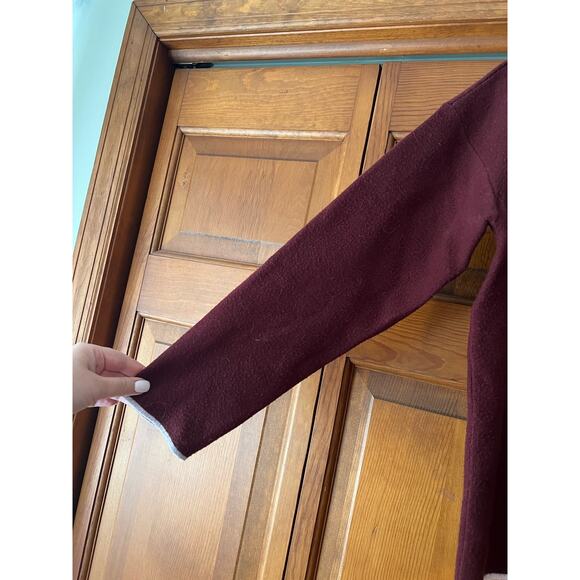 by Anthropologie Women's Lizzie Mock Neck Pullover Sweater Burgundy Size S - Picture 4 of 10